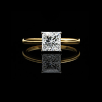1.04 TCW Elegant Custom Lab Grown Princess Cut Diamond Rings for Women In Every Occasion