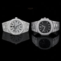 Fully Iced-Out Luxury Watch – Silver Diamond-Inspired Designer Style By Ivevar