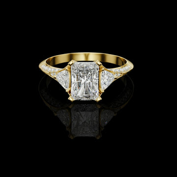 1.20 CT Excellent Moissanite Radiant Cut Diamond Ring For Anniversary Ring