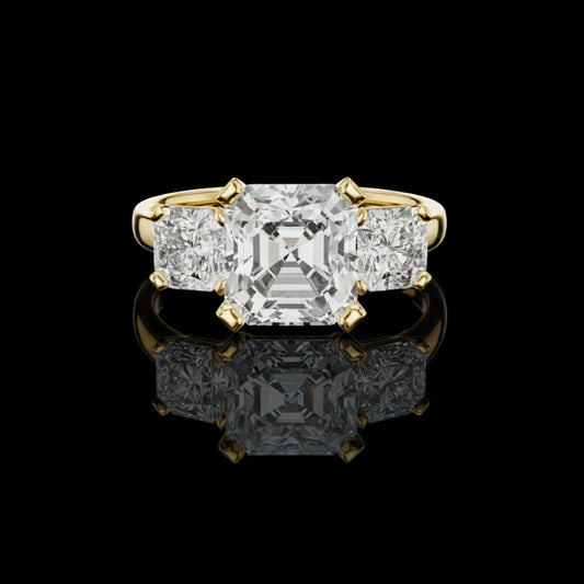 2.75 CT Precious Moissanite Radiant Cut Diamond Ring For Special Day