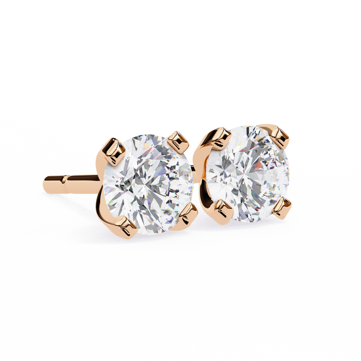 Real Sparkle Lab Grown Round Diamond Cut Earring Responsible Sourcing For Her