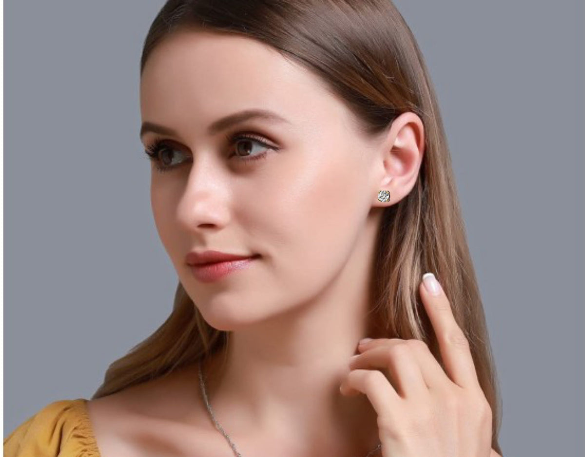 Real Sparkle Lab Grown Round Diamond Cut Earring Responsible Sourcing For Her