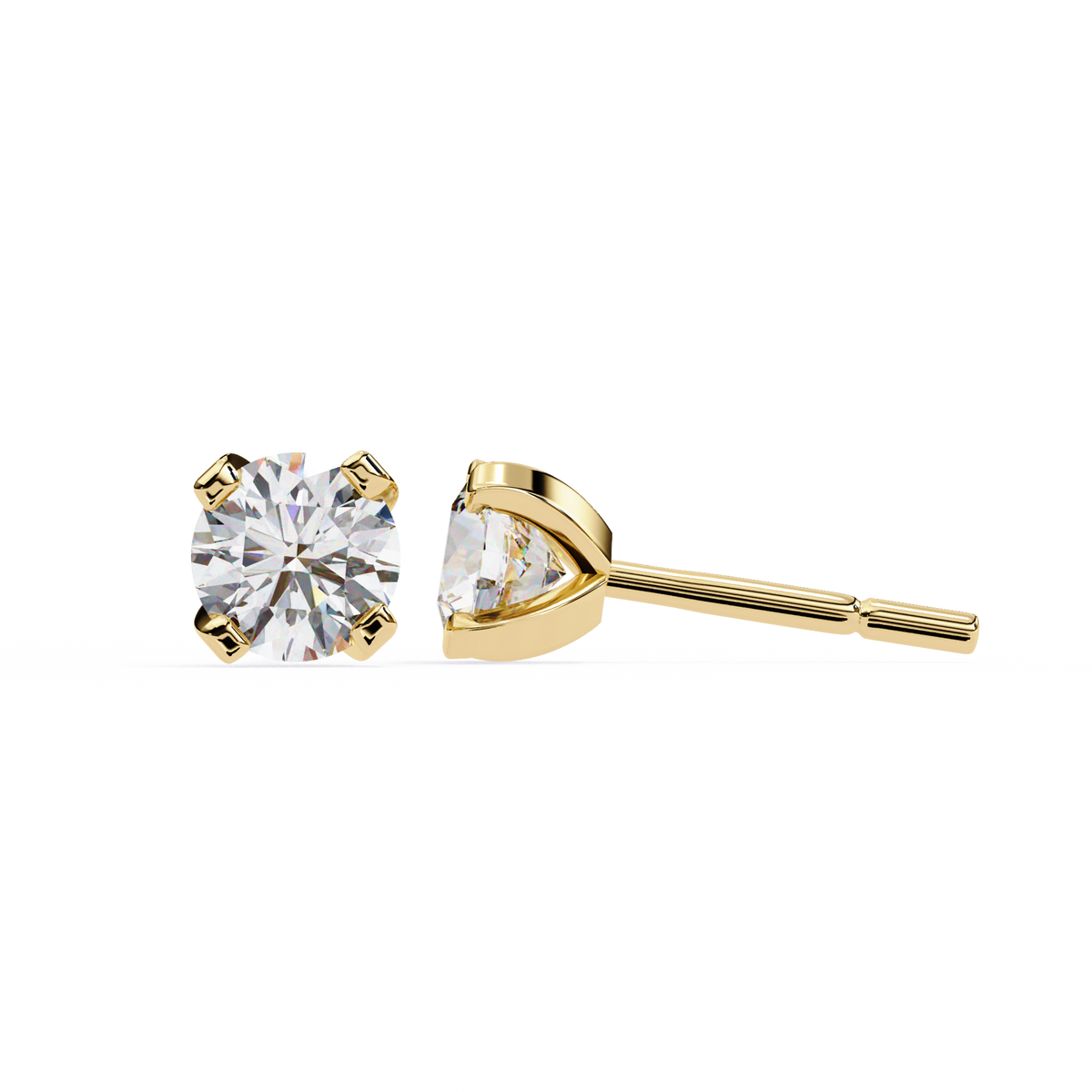 Real Sparkle Lab Grown Round Diamond Cut Earring Responsible Sourcing For Her