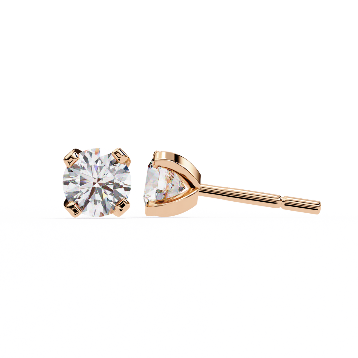 Real Sparkle Lab Grown Round Diamond Cut Earring Responsible Sourcing For Her