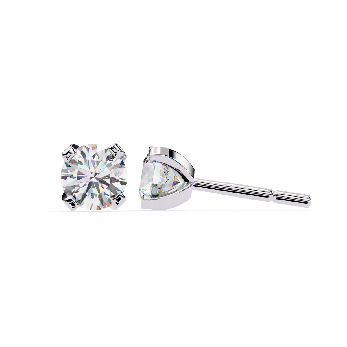 Real Sparkle Lab Grown Round Diamond Cut Earring Responsible Sourcing For Her