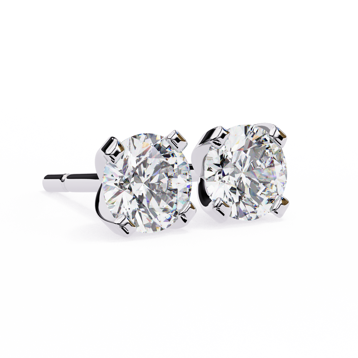 Real Sparkle Lab Grown Round Diamond Cut Earring Responsible Sourcing For Her