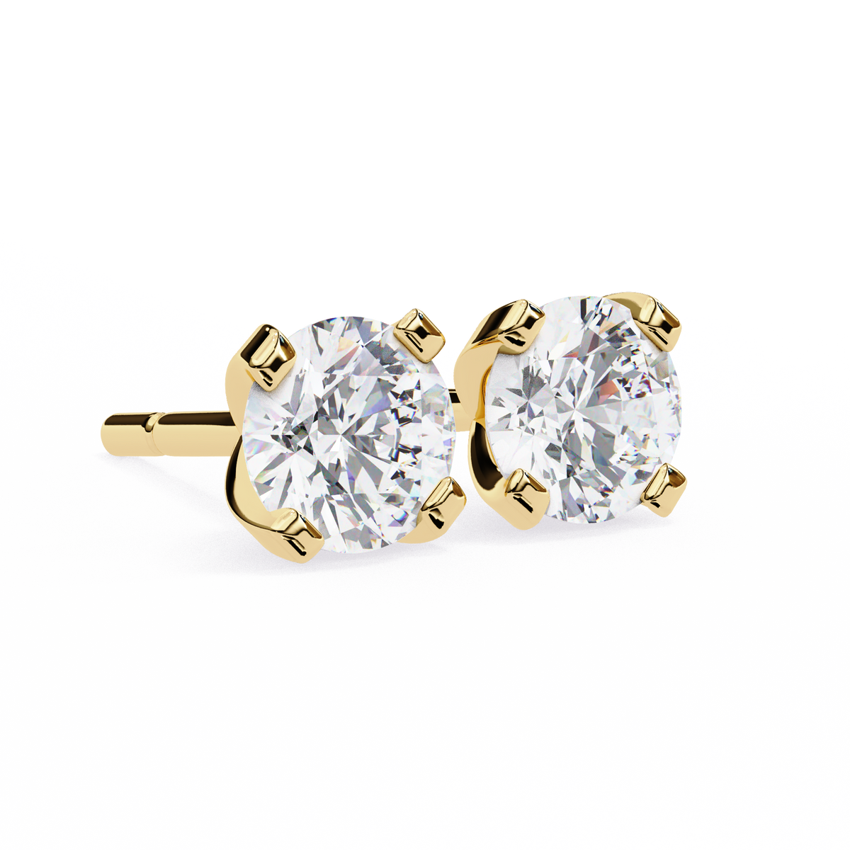 Real Sparkle Lab Grown Round Diamond Cut Earring Responsible Sourcing For Her
