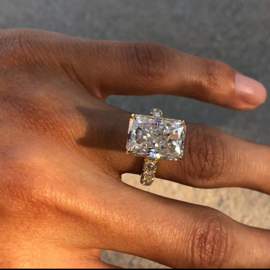 Radiant Cut Solitaire Lab Grown Diamond Ring