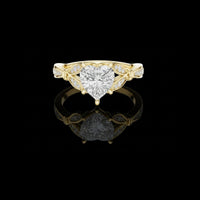 Stylish Lab Grown Heart Cut Diamond Ring For Every Time
