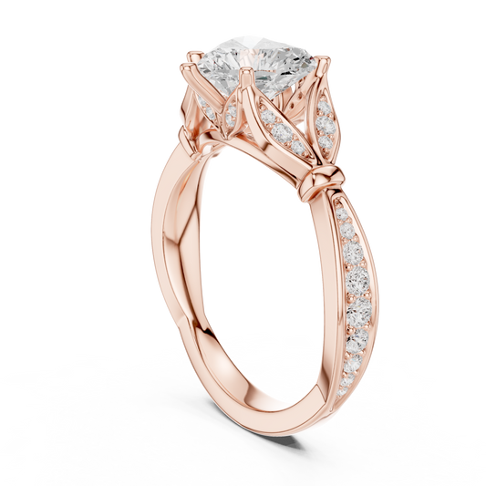 Stylish Heart Cut Moissanite Diamond Wedding Ring For Every Time