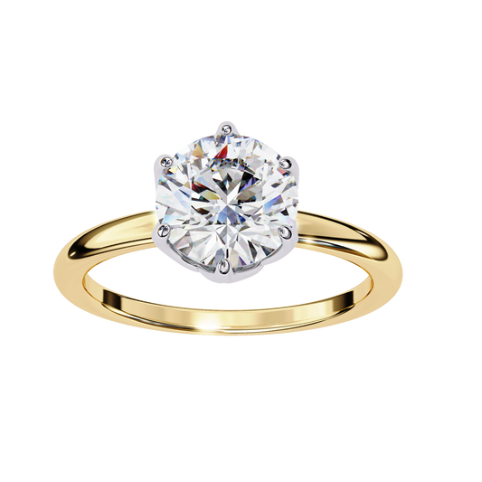 1.56 CT Classic Round Cut Brilliant Lab Grown Diamond Solitaire Ring Unmatched Elegance