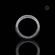 Round Cut Lab Grown Diamond Men's Full Eternity Micro Pave Wedding Band