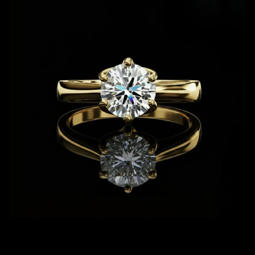 1.29 CT Beautiful Lab Grown Round Cut Diamond Rings for Luxury Lifestyles in Every Moments