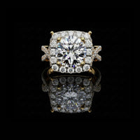 2.39 CT Bold Chic Round Cut Lab Grown Diamond Ring for Her Luxury Statement Piece