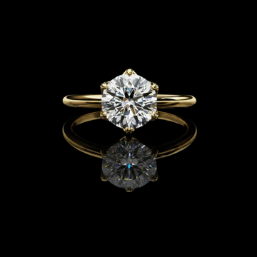 1.56 CT Classic Round Cut Brilliant Moissanite Diamond Solitaire Ring Unmatched Elegance