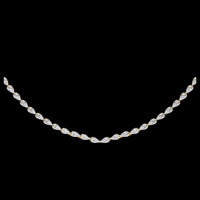 Pear Moissanite Diamond Tennis Necklace