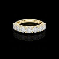 2.17 TCW Captivating Half-Eternity Moissanite Diamond Ring For Bridal Collection