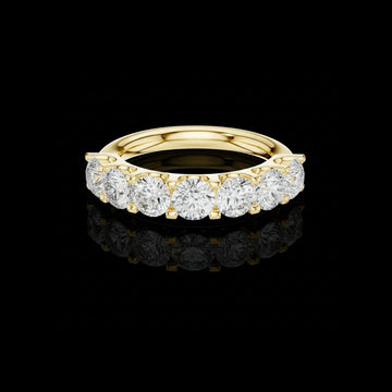 2.17 TCW Captivating Half-Eternity Lab Grown Diamond Ring For Bridal Collection