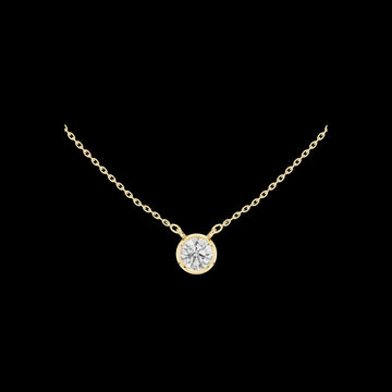 1.50 TCW Stylish Lab Grown Round Bezel Set Diamond Solitaire Pendant Minimal Luxury with Sparkle