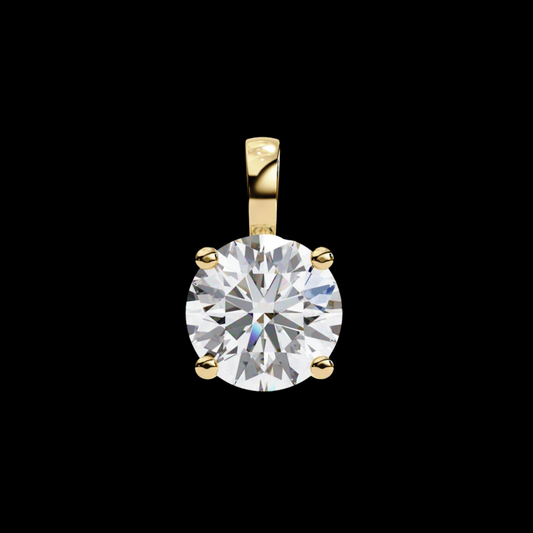 0.80 TCW Stunning Round Moissanite Diamond Pendant for Women Symbol of Love & Elegance