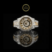 Exclusive Custom Baguette & Round Cut Lab Grown Diamonds Luxury Watch By Ivevar