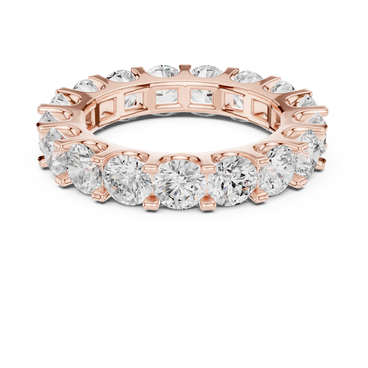 Round Brilliant Lab Grown Diamond Full Eternity Band Ring