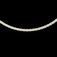 Bezel Setting Round Moissanite Diamond Tennis Necklace