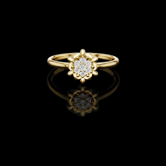Perfect Round Cut Moissanite Diamond Ring For Everlasting