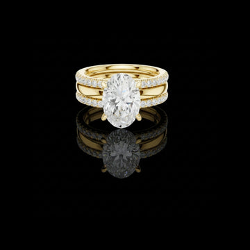 Brilliant Moissanite Oval Cut Diamond Ring For Every Seasons