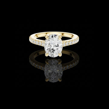 2.00 CT Precious Moissanite Oval Cut Diamond Ring For Still Love