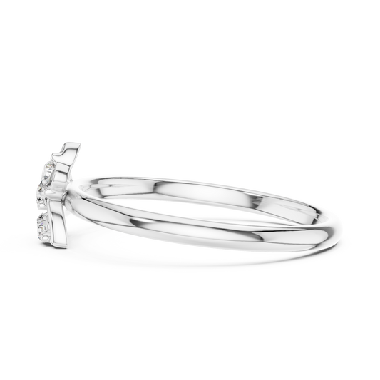Sparkle Round Cut Moissanite Diamond Ring For Sunshine