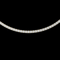 Round Cut Lab Grown Diamond Tennis Necklace