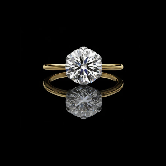 1.92 TCW Timeless Solitaire Round-Cut Six Prong Lab Grown Diamond Ring