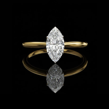 0.82 TCW Marquise Cut Moissanite Diamond Solitaire Ring Elegant Minimalist Engagement Piece by Ivevar Luxury