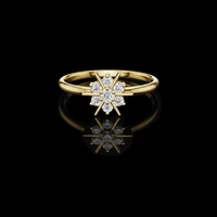Star Inspire Round Lab Grown Diamond Engagement Ring