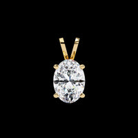 2.48 TCW Simple Yet Stunning Everyday Oval Cut Lab Grown Diamond Pendant for Women