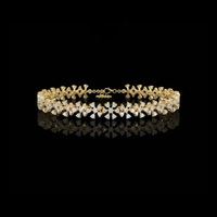1.59 TCW Blossom Elegance Lab Grown Diamond Floral Bracelet with Dazzling Petal Design and Refined Luxury Finish
