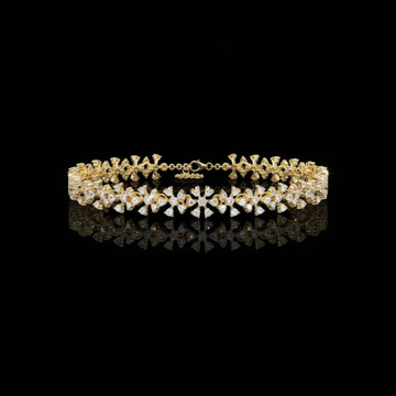 1.59 TCW Blossom Elegance Lab Grown Diamond Floral Bracelet with Dazzling Petal Design and Refined Luxury Finish