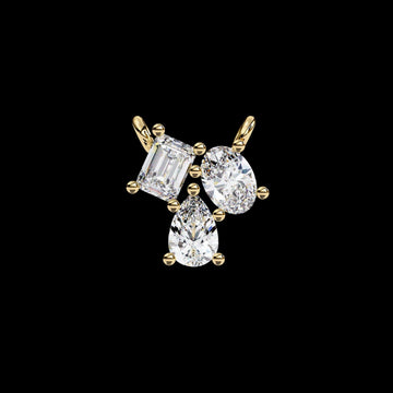 Circular Silhouette Everyday Charm Featuring Center Moissanite