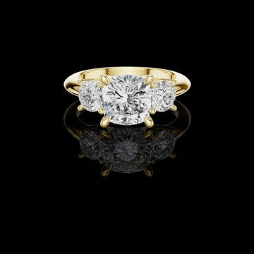 2.50 CT Heavenly Moissanite Cushion Cut Diamond Ring For Quit Hope