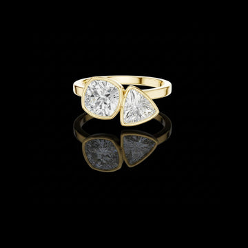 1.25 CT Modern Lab Grown Open-Style Mixed Cut Fine Jewelry For Cocktail Party Ring