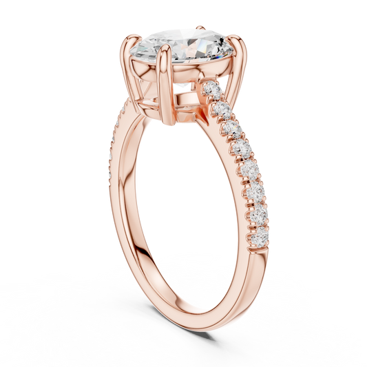 2.00 CT Precious Lab Grown Oval Cut Diamond Ring For Still Love