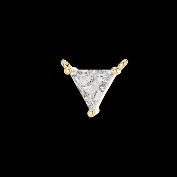 Trillion Cut Solitaire Pendant with Center Moissanite