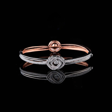 Modern Design Two-Tone Moissanite Diamond Geometric Bracelet For Girlfriend