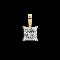 Dainty Contemporary Everyday Jewelry Pendant with Faceted Moissanite