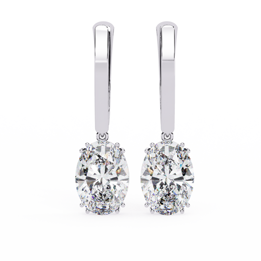 Best Oval Lab Grown Diamond Earrings Perfect Anniversary, Birthday & Bridal Gift